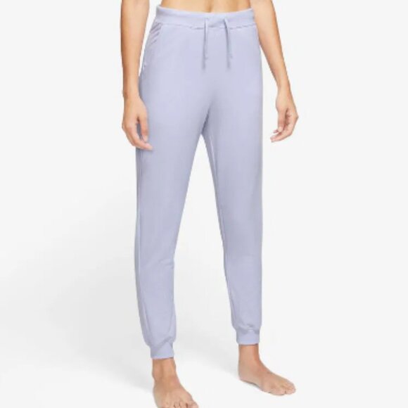 Nike Yoga Luxe Women's 7/8 Fleece Joggers (M) (NWT) (Color: Doll) - Picture 1 of 6